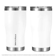 Whiterock Pioneer 20oz Tumbler c/w Slide Lid, Multiple Colours Arctic White